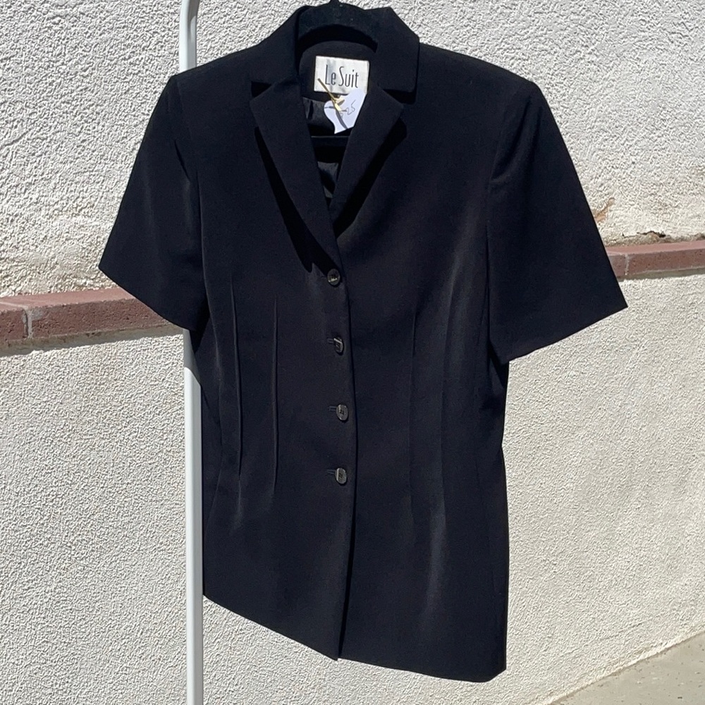 Le Suit blazer black short sleeve